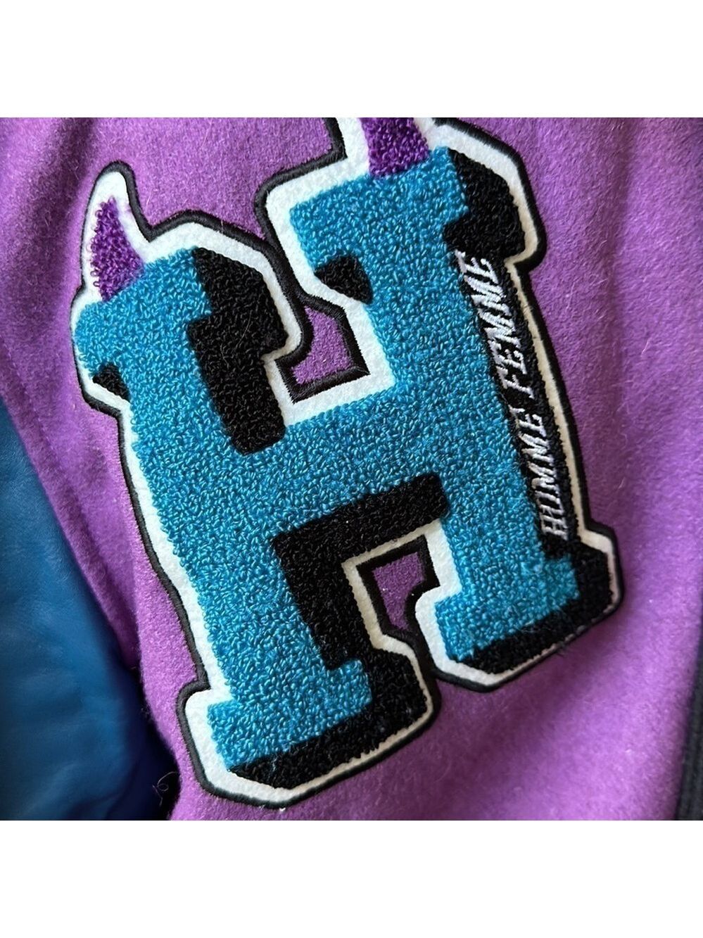 Homme + Femme letterman jacket- world champs size M runs a size larger - Picture 7 of 11